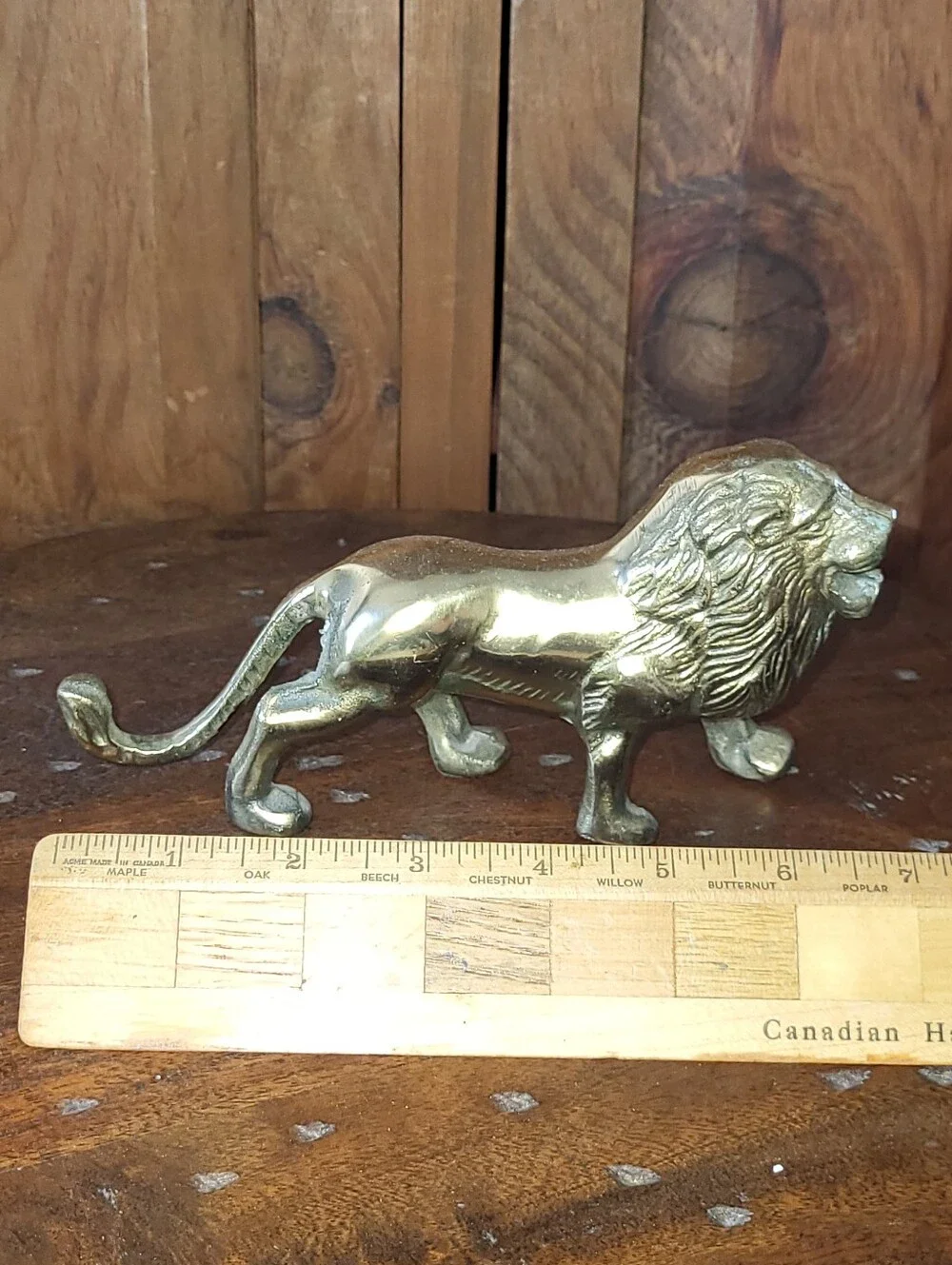 Brass Lion Figurine